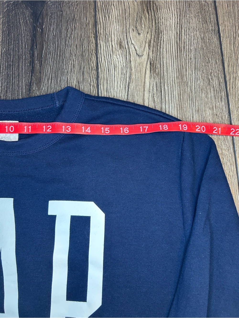 GAP Navy Logo Sweatshirt Large Classic Crewneck Cozy Casual - Picture 7 of 14
